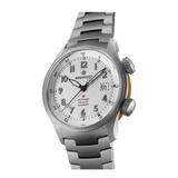 Bremont Altitude MB Meteor Orange Barrel 42mm Brushed Silver Dial Men's Watch ALT42-MT-TI-SIOR-B