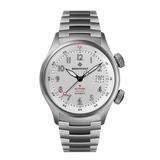 Bremont Altitude MB Meteor Orange Barrel 42mm Brushed Silver Dial Men's Watch ALT42-MT-TI-SIOR-B