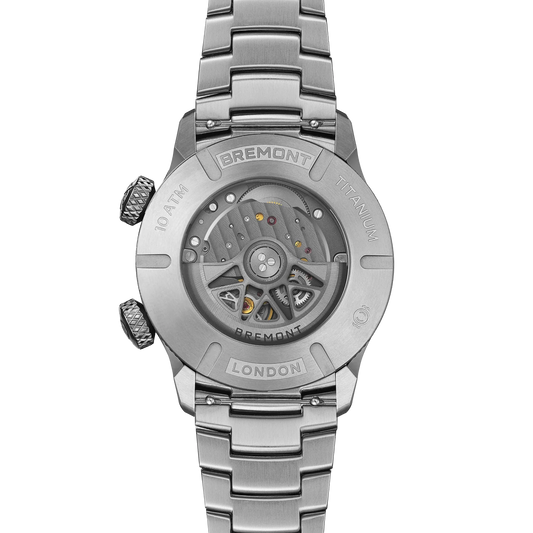 Bremont Altitude MB Meteor Orange Barrel 42mm Brushed Silver Dial Men's Watch ALT42-MT-TI-SIOR-B