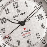 Bremont Altitude MB Meteor Orange Barrel 42mm Brushed Silver Dial Men's Watch ALT42-MT-TI-SIOR-B