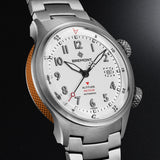 Bremont Altitude MB Meteor Orange Barrel 42mm Brushed Silver Dial Men's Watch ALT42-MT-TI-SIOR-B