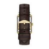 Fossil Carraway 30mm Brown Skeleton Dial Men's Watch ME3281