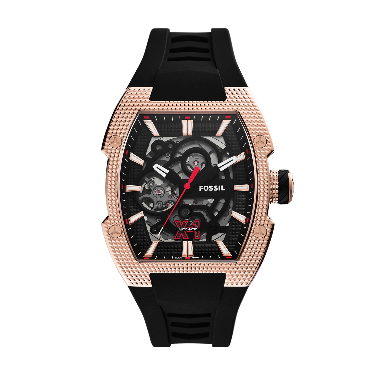 Fossil Machine X1 42mm Black Skeleton Dial Men's Watch ME3283