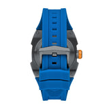 Fossil Machine X1 42mm Blue Skeleton Dial Men's Watch ME3285