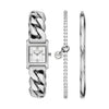 Michael Kors Micro Georgie 19mm Silver Dial Women's Watch MK7657SET