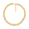 Michael Kors Pavé MK Pop Charm Chain-Link Necklace MKJ8501931