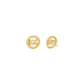 Michael Kors Small Logo Charm Stud Earrings MKJ8507710
