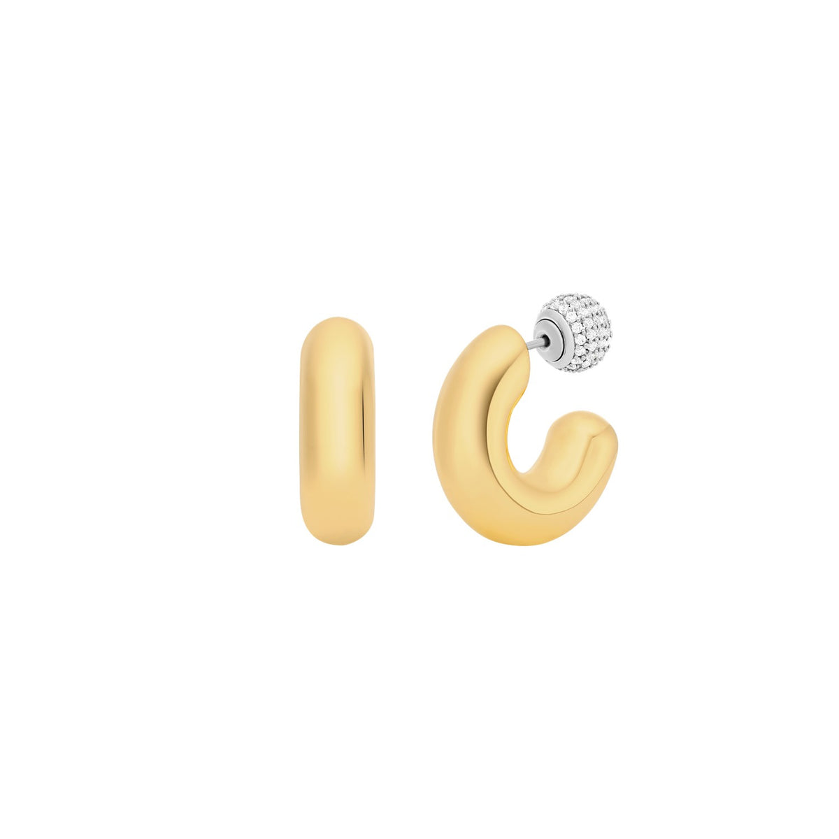 Michael Kors 2-in-1 Pavé Convertible Hoop Earrings MKJ8510931
