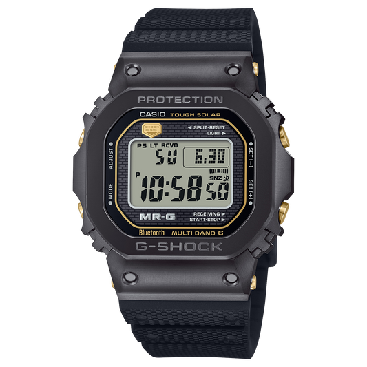 G-Shock MR-G Titanium Black Square Case Black Rubber Strap Men's Watch MRGB5000R-1