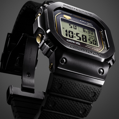 G-Shock MR-G Titanium Black Square Case Black Rubber Strap Men's Watch MRGB5000R-1