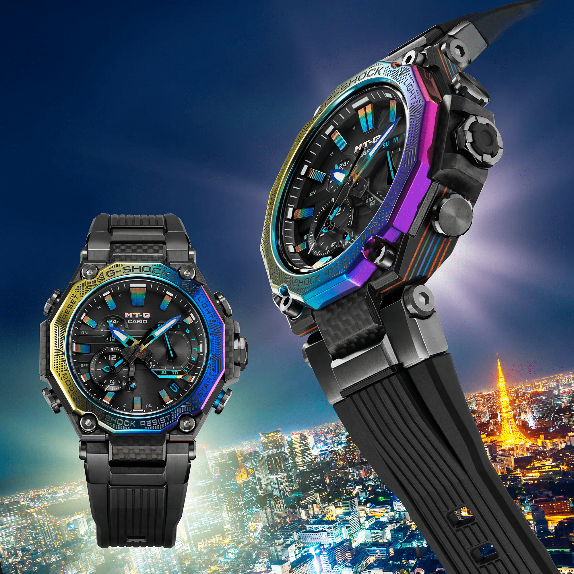 G-Shock MT-G City Carbon Fiber Multi-Colored Men's Watch MTGB2000YR1A