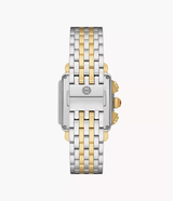 MICHELE Deco 33mm 18K Gold Chronograph Women's Watch MWW06A000779