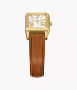MICHELE Deco Park 18K Gold-Plated 29mm White Mother of Pearl Dial Women's Watch MWW06E000150
