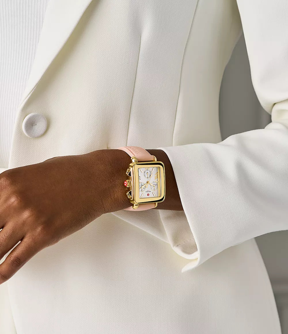 MICHELE Deco Sport Chronograph 36mm Silver Dial Women's Watch MWW06K000072