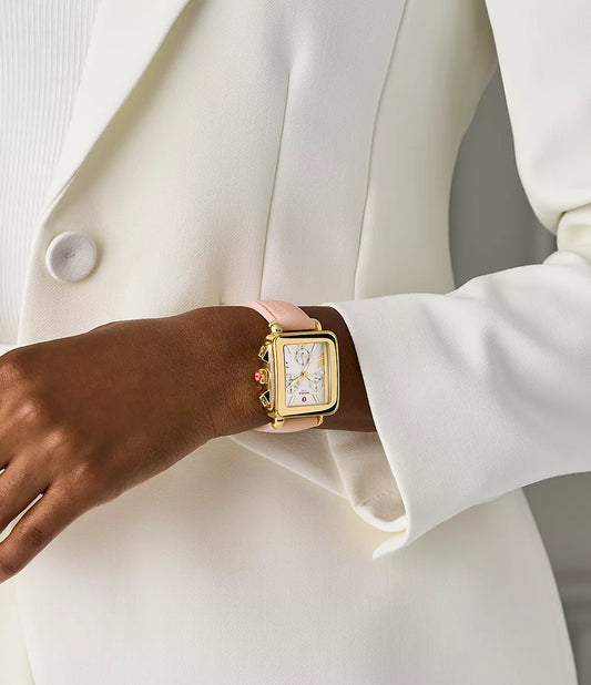 MICHELE Deco Sport Chronograph 36mm Silver Dial Women's Watch MWW06K000072