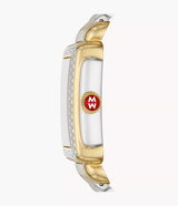MICHELE Deco Mid 29mm Two-Tone 18K Gold Diamond Women's Watch MWW06V000123