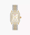 MICHELE Deco Mid 29mm Two-Tone 18K Gold Diamond Women's Watch MWW06V000123
