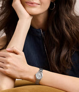 MICHELE Serein Oval Diamond 27mm White Mother of Pearl Dial Women's Watch MWW21H000001