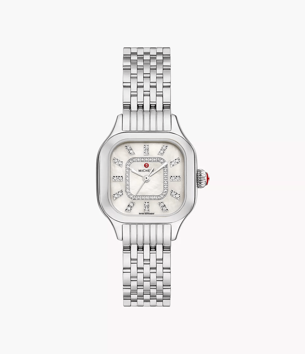 MICHELE Meggie 29mm MOP Dial Diamond Women's Watch MWW33B000008