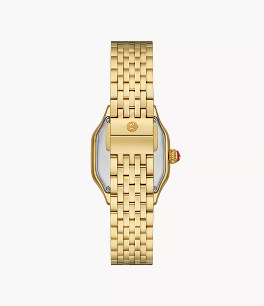 MICHELE Meggie 29mm 18K Gold-Plated Diamond Women's Watch MWW33B000016