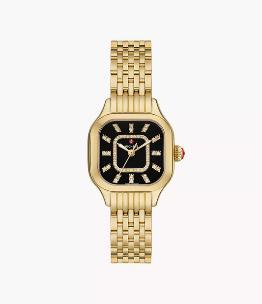 MICHELE Meggie 29mm 18K Gold-Plated Diamond Women's Watch MWW33B000016