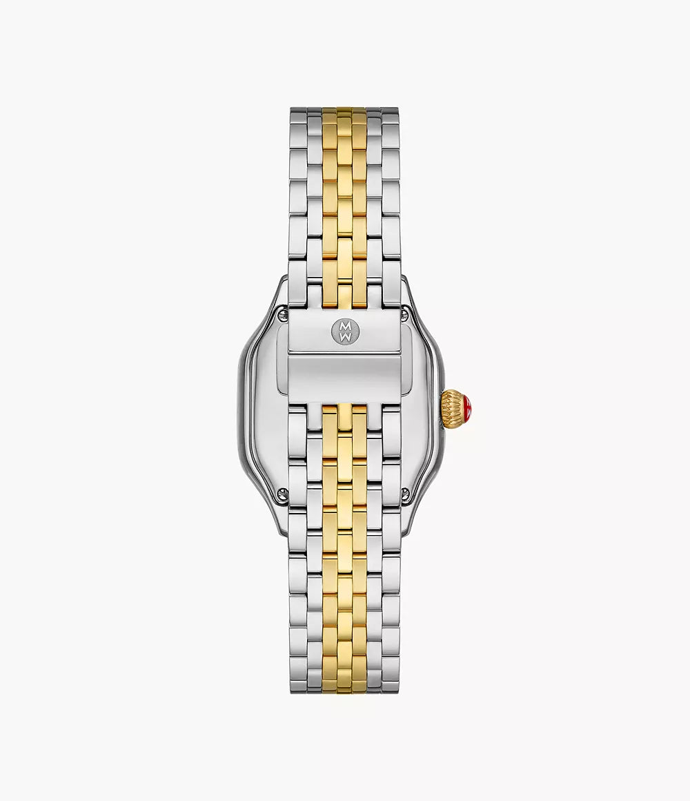 MICHELE Meggie 18K Two-Tone Gold-Plated Diamond 29mm Green Dial Women's Watch MWW33B000018