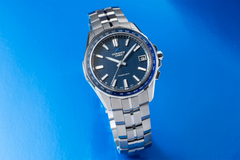 Casio Oceanus Manta 41.3mm Blue Dial Titanium Men's Watch OCWS400-2A