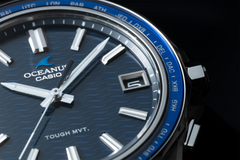 Casio Oceanus Manta 41.3mm Blue Dial Titanium Men's Watch OCWS400-2A