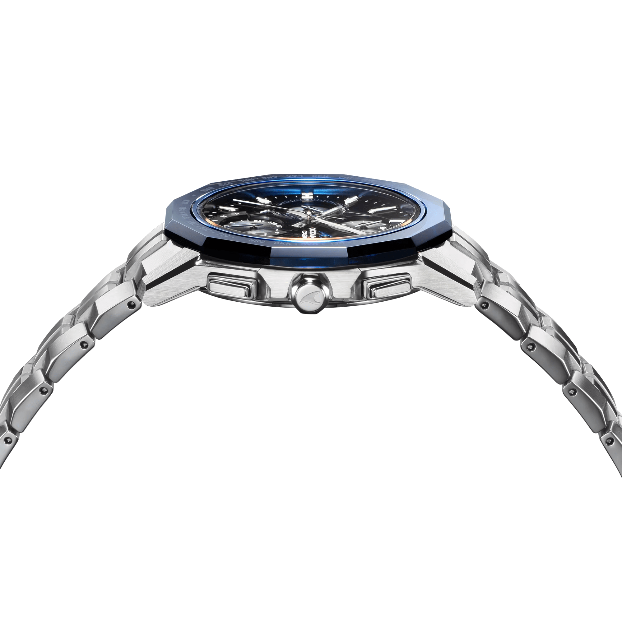 Casio Oceanus Manta Black-Blue 42.5mm Titanium Men's Watch OCWS6000-1A
