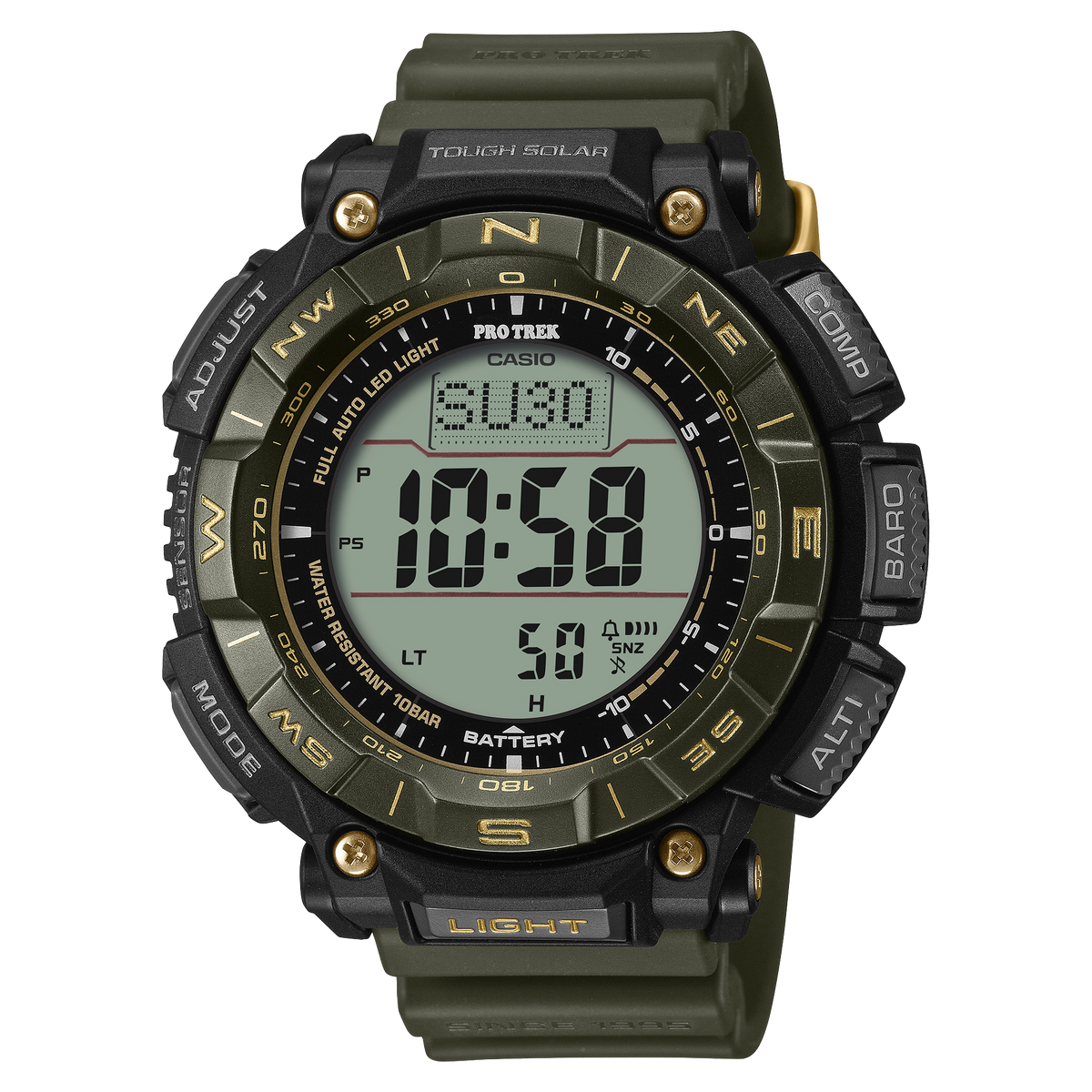 G-Shock PRO TREK 30th Anniversary PRG-340 Series 51.7mm Black/Digital Dial Men's Watch PRG340ANS-3