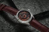 SOLAR AQUA Prima Abyss Steel Italian Burgundy 42mm Black-Italian Burgundy Dial Men's Watch SA0010.0028