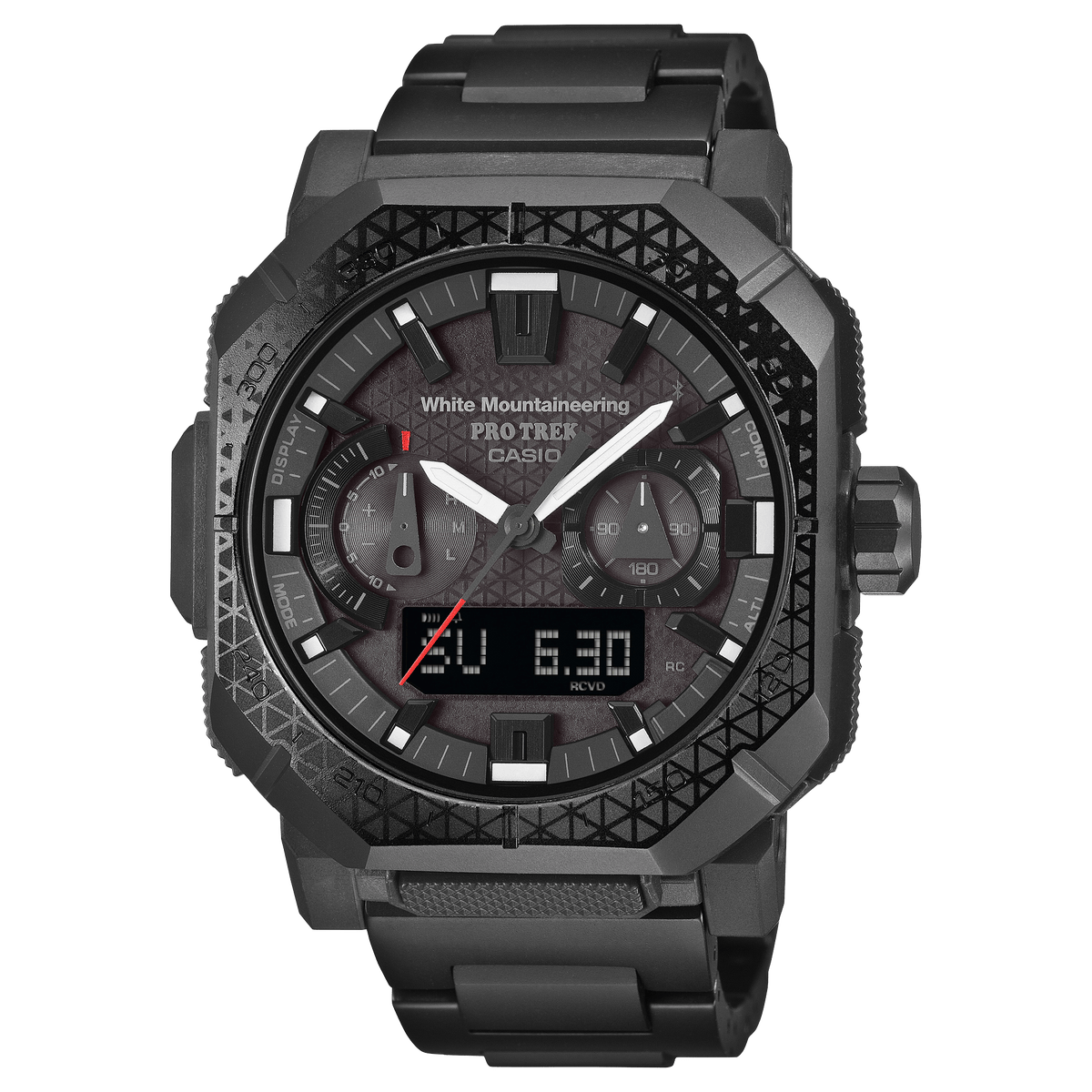 G-Shock PRW-B1000 Series White Mountaineering Collaboration Model 45.8mm Black Dial Men's Watch PRWB1000WM-1