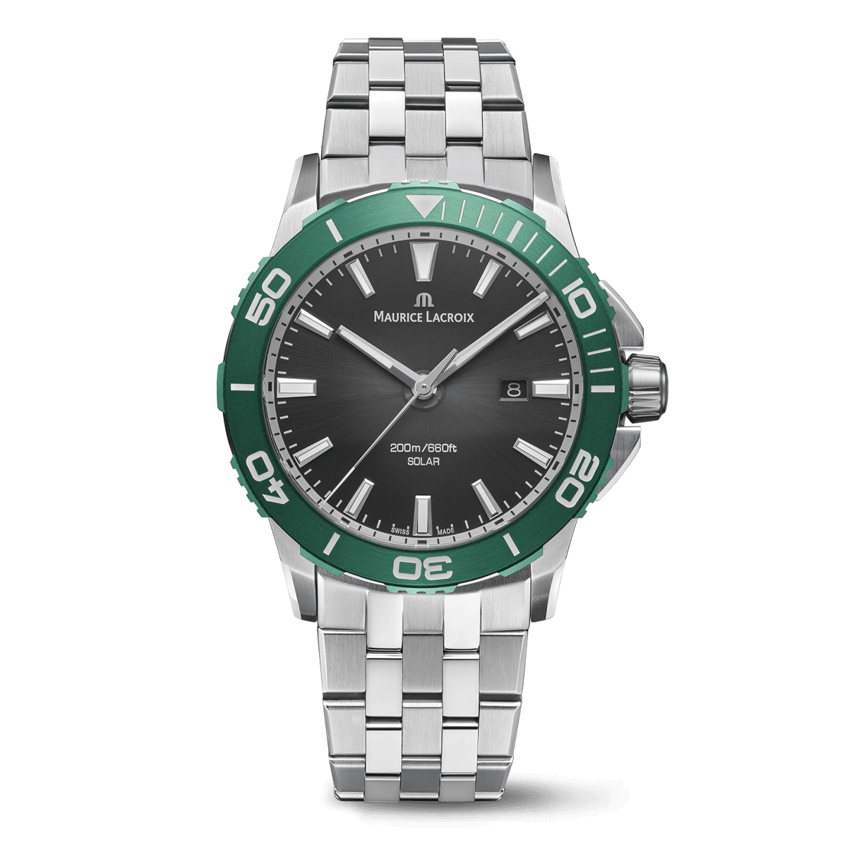 Maurice Lacroix Pontos S Solar 42mm Black Dial Men's Watch PT1008-SSL52-330-1