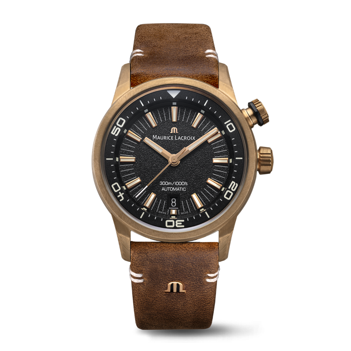 Maurice Lacroix Pontos S Diver 42mm Bronze Men's Watch PT6248-BRZ01-330-3