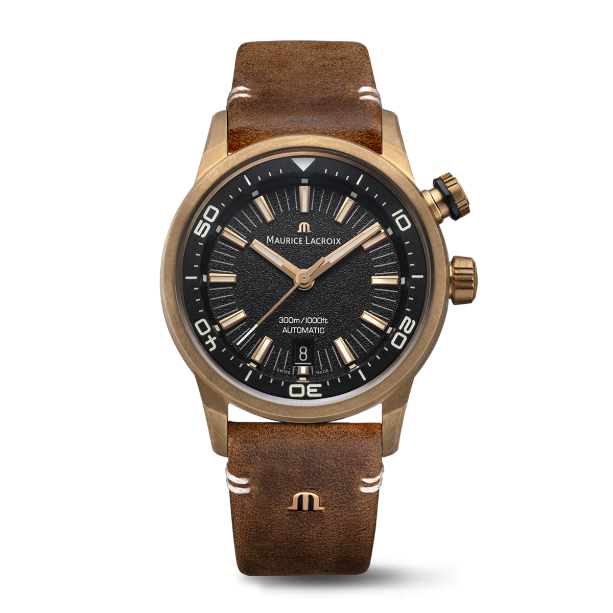 Maurice Lacroix Pontos S Diver 42mm Black Dial Men's Watch PT6248-BRZ01-330-3