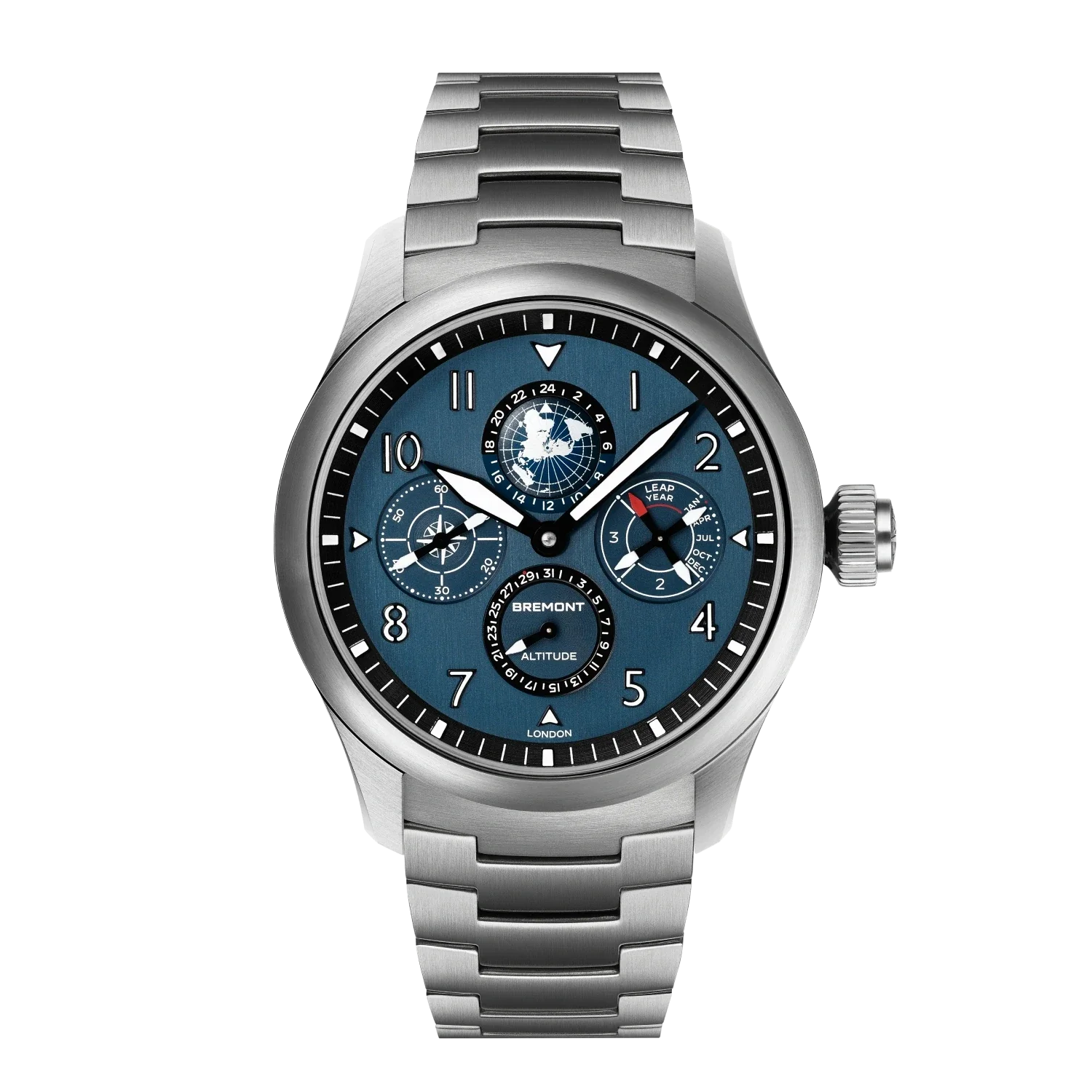 Bremont Altitude Perpetual Calendar GMT 42mm Blue Dial Men's Watch ALT42-PER-TI-BL-B