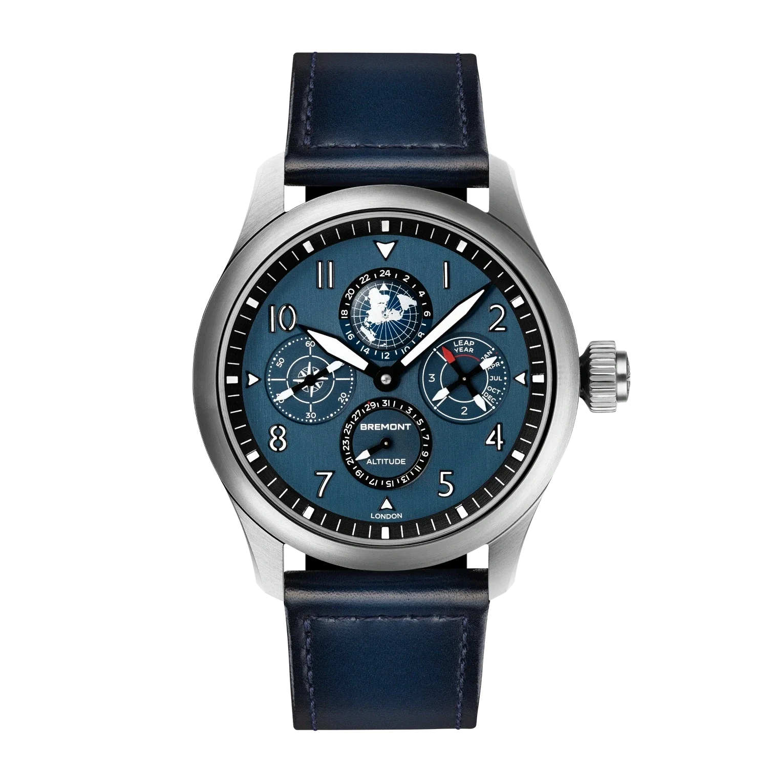 Bremont Altitude Perpetual Calendar GMT 42mm Blue Dial Men's Watch ALT42-PER-TI-BL-B