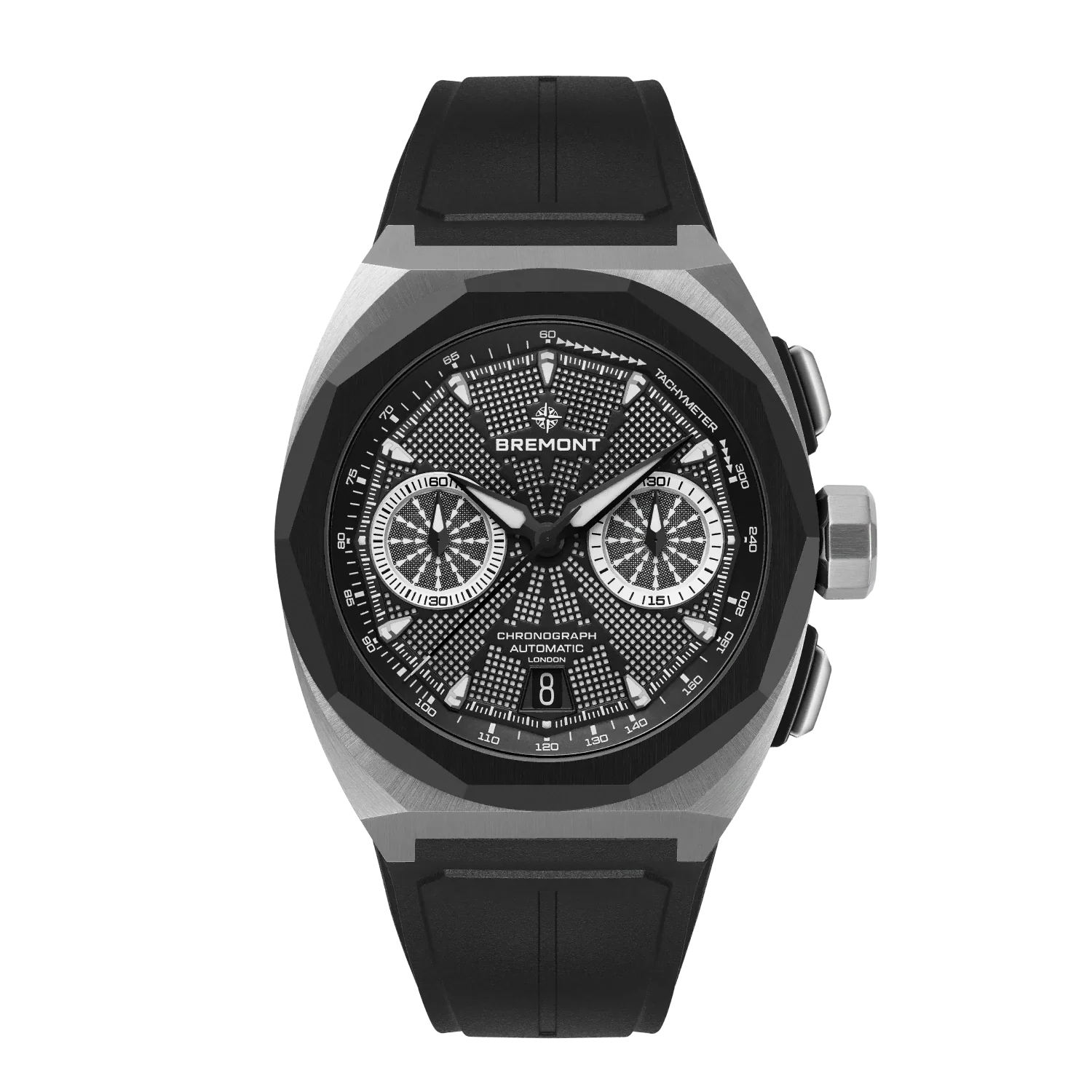 Bremont Supernova Chronograph 41mm Black Dial Men's Watch SN41-CHR-SS-BK-R-S