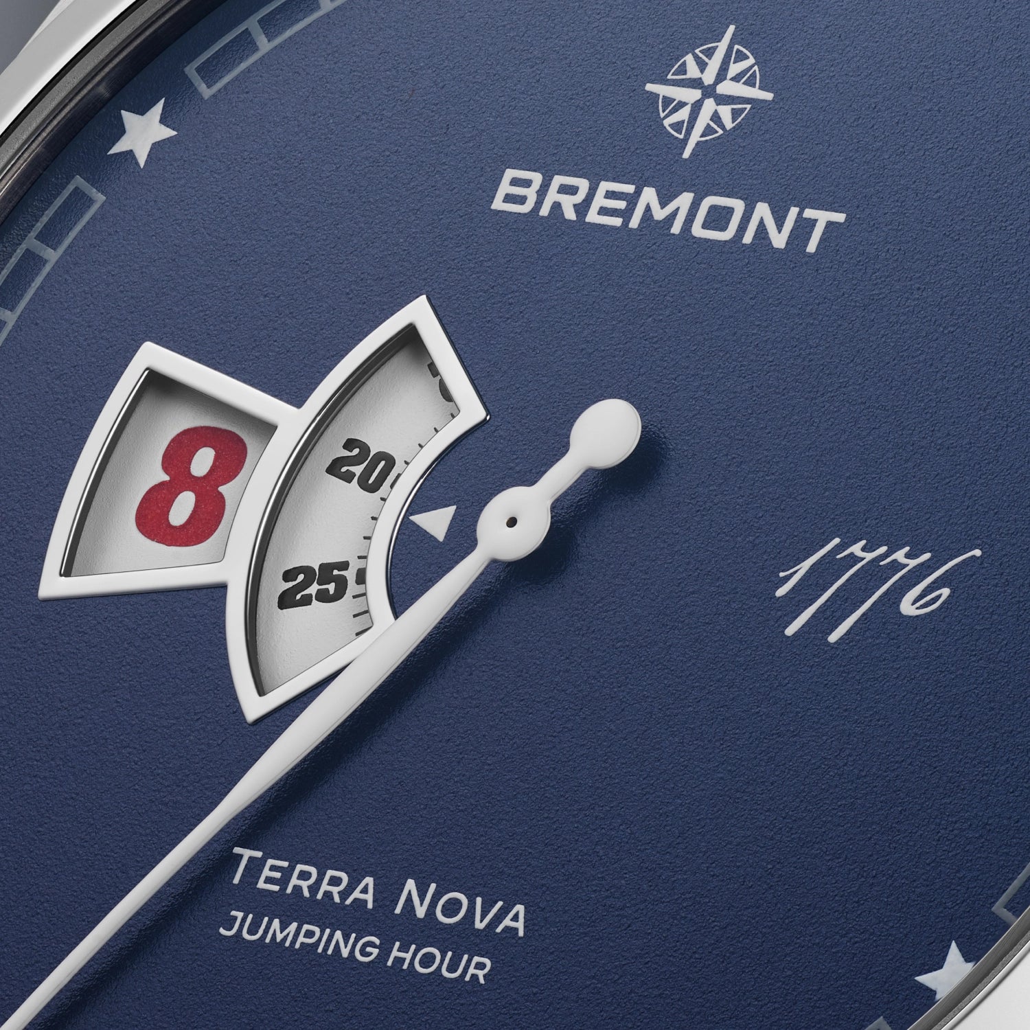 Bremont Terra Nova Jumping Hour 1776 40.5mm Blue Dial Men's Watch TN40-JH-SS-BL-1776-L-S