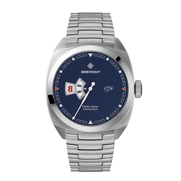 Bremont Terra Nova Jumping Hour 1776 40.5mm Blue Dial Men's Watch