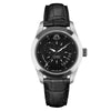 SOLAR AQUA Prima Abyss Leather Deep Black 42mm Black Dial Men's Watch SA0010-0021