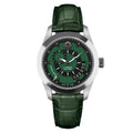 SOLAR AQUA Prima Abyss Leather Military Green 42mm Black-Military Green Dial Men's Watch SA0010.0023
