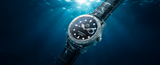 SOLAR AQUA Mishipeshu G.L. Black Croco 40mm Black Dial Men's Watch SA0055.0021
