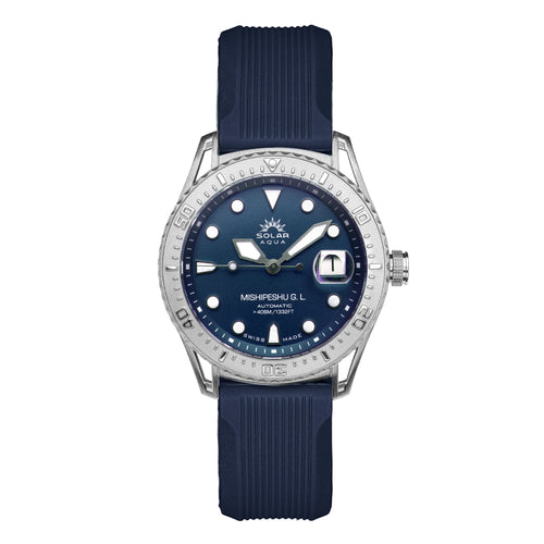 SOLAR AQUA Mishipeshu G.L. Blue Modern 40mm Blue Dial Men's Watch SA0055.0022.M