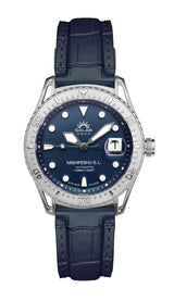SOLAR AQUA Mishipeshu G.L. Blue Croco 40mm Blue Dial Men's Watch SA0055.0022