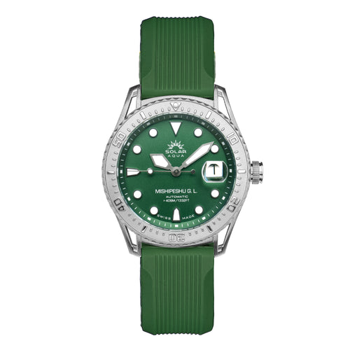 SOLAR AQUA Mishipeshu G.L. Green Modern 40mm Green Dial Men's Watch SA0055.0023.M