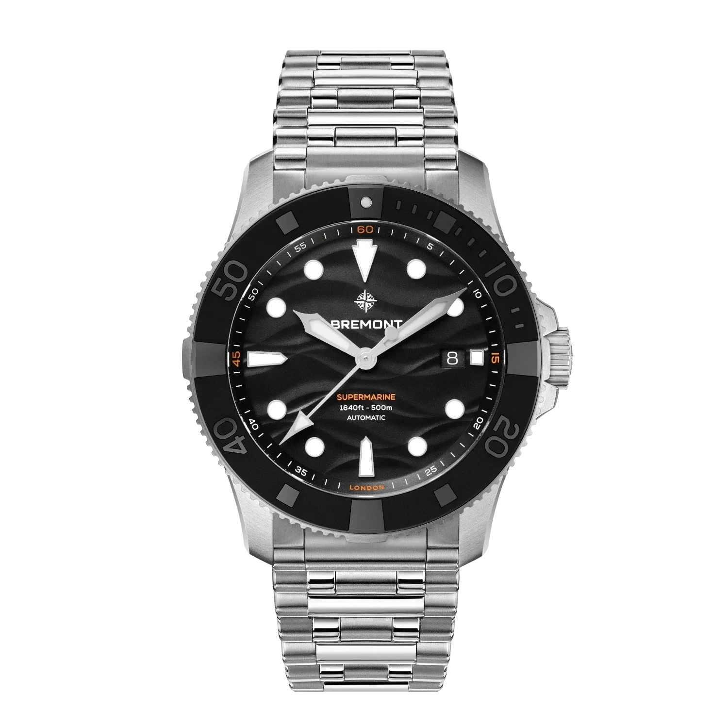 Bremont Supermarine 500M 43mm Black Dial Men's Watch SM43-DT-SS-BK-B