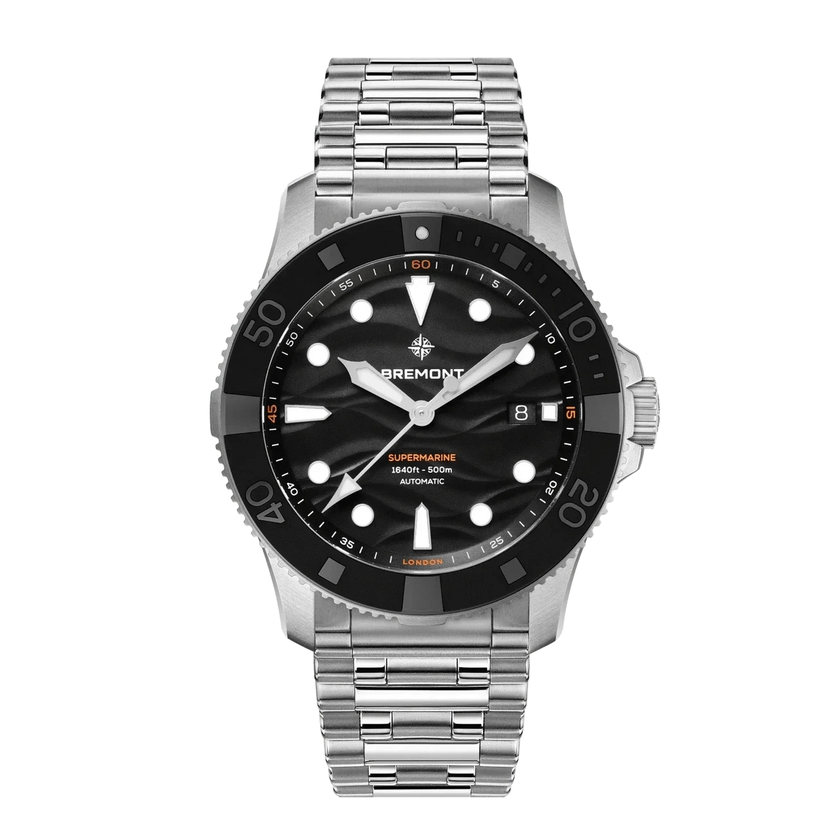 Bremont Supermarine 500M 43mm Black Dial Men's Watch SM43-DT-SS-BK-B