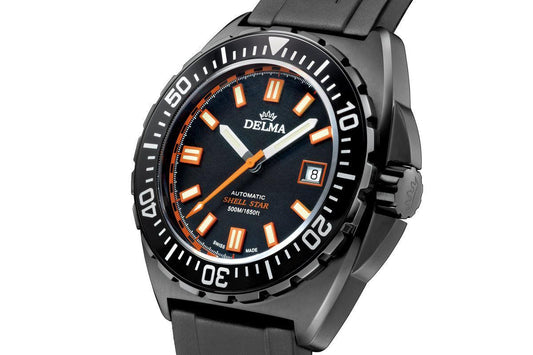 DELMA Shell Star Black Tag 44mm Black Dial Men's Watch 44501.670.6.031