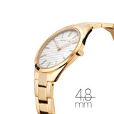 BERING Ultra Slim Polished/Brushed Gold 31mm White Dial Women's Watch 17231-734